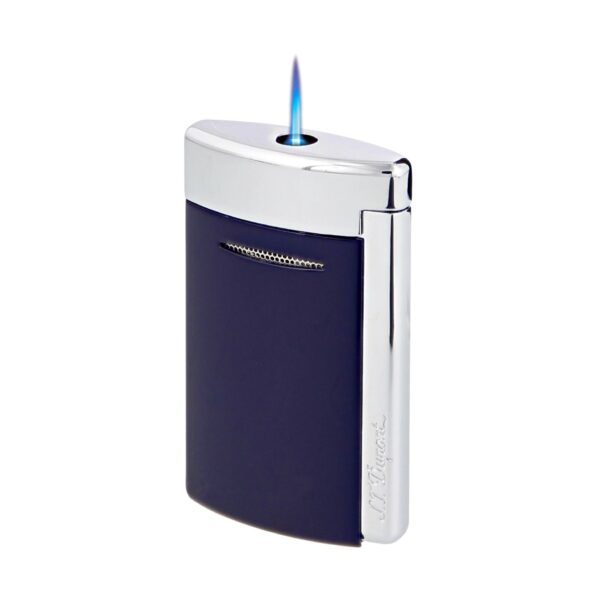 S.T DUPTONT Silver and Blue Lighter